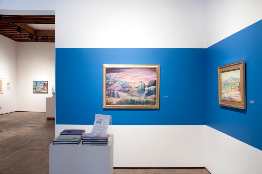 Installation photograph of LEON DABO: En France Encore, 2022 with Wosene Worke Kosrof, Sidney Gordin, and Nicole Strasburg in background