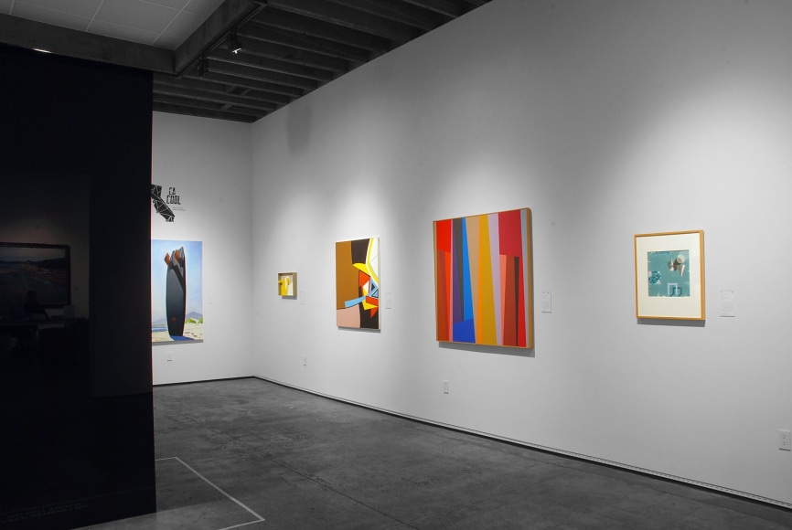 CA COOL installation photograph, Hank PItcher, Sidney Gordin, Karl Benjamin, Ken Bortolazzo, John McCracken