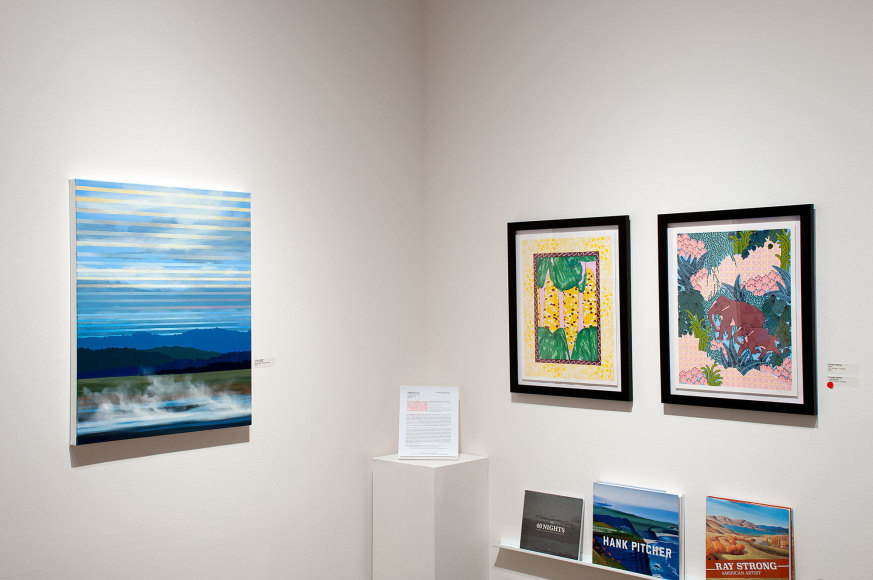 Installation photograph of PATTERN RECOGNITION: Claudia Borfiga | Yumiko Glover | Julika Lackner