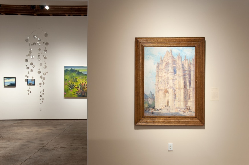 Installation photograph of THE ANCHORS: Masterworks from the Estates at Sullivan Goss, Colin Campbell Cooper, Hank Pitcher, Ken Bortolazzo