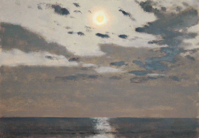 Lockwood De Forest, Full Moon Over Calm Sea, ND.