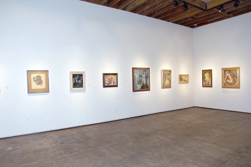LA NOIR installation photograph, Francis de Erdely, Dan Lutz, Richard Haines, Ben Messick, Anya Fisher, Lorser Feitelson