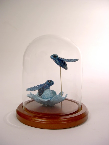 REBEKAH BOGARD , Bees and Flower in Glass Dome 1, 2018