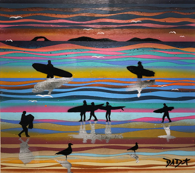 DAVID DIAMANT , Sunset Surfers 104, 2020