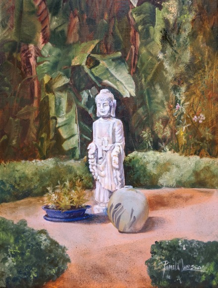 PAMELA  LARSSON-TOSCHER , Meditation in the Garden, 2019