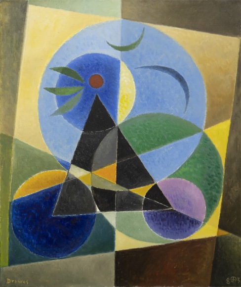 WERNER DREWES (1899-1985), Black Triangle, 1983
