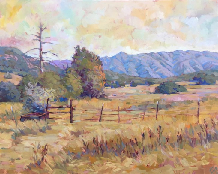 Whitney Brooks Abbott, Casitas Meadow, with Trough, 2017