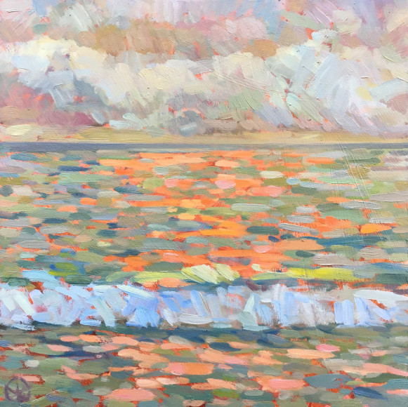 Whitney Brooks Abbott, Fire, Water, Sky - Study II, 2017