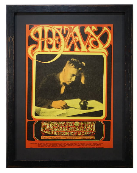 FD-103 1968 poster called Heavy by Stanley Mouse and Alton Kelley featuring Country Joe &amp; The Fish and The Charlatans at Avalon Ballroom January 26, 1968