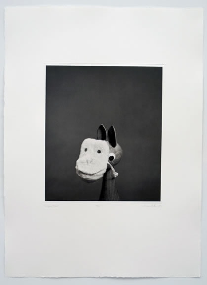 Liliana Porter, Canguro / Mono, 2009. Solar print, 31 in. x 22 1/2 in.