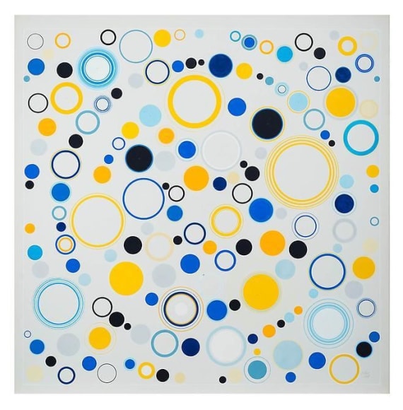 Antonio Asis, Geometr&iacute;a Libre, 1967. Gouache on paper (Cat. No. 4500), 30 5/16 in. x 29 7/8 in.