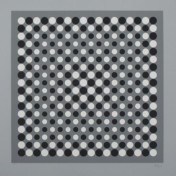 Julio Le Parc, Untitled, c. 1960&#039;s. Serigraph, 25 3/4 in. x 25 3/4 in.