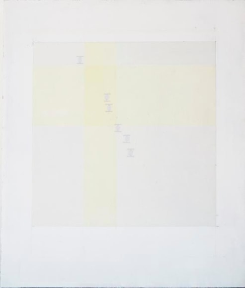 Melanie Smith, Diagram 48, 2016. Oil and encaustic on wood, 16 1/2 x 14 3/16 in.