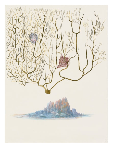 Melanie Smith, Sublime Meditations 9, 2022. Watercolour on paper, 29 7/8 x 22 1/2 in. (75.9 x 57.1 cm.)