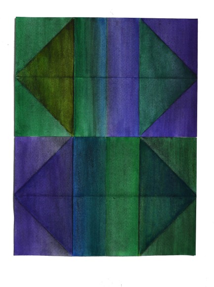 Cuarentena composici&oacute;n del d&iacute;a #26, 2020, watercolor, charcoal on paper, 12 15/16 x 17 5/16 in.&nbsp;