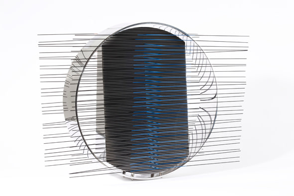 Jesús Rafael Soto, Estela en el círculo, Edition Avila 2008 58/75, 1975/2008. Serigraph on acrylic, wire, 19 5/8 x 23 5/8 x 15 3/4 in. (49.8 x 60 x 40 cm.)