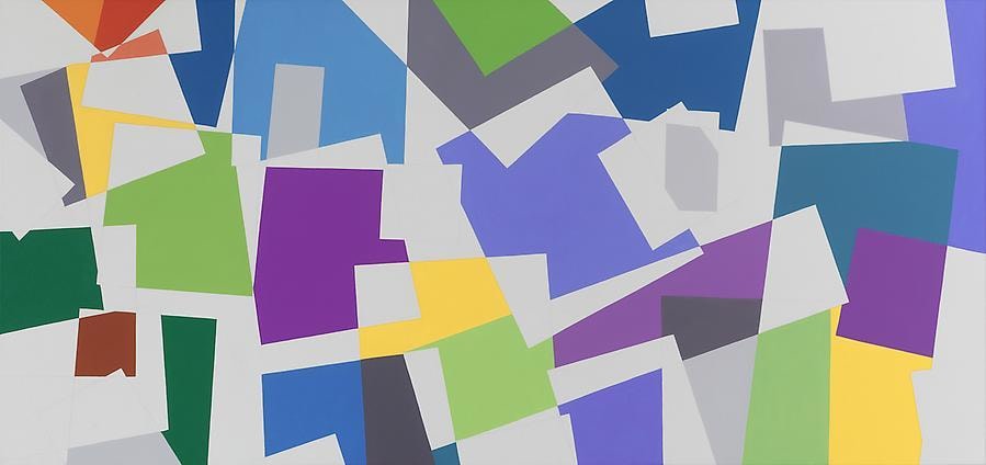 Graciela Hasper, Untitled 2010, Acrylic on canvas, 34.6&quot; x 73.6&quot;