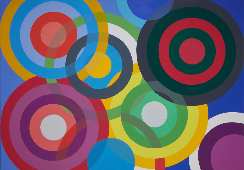 Graciela Hasper, Untitled, 2019. Acrylic on canvas, 36 9/16 x 53 1/8 in. (95&nbsp;x 135 cm.)