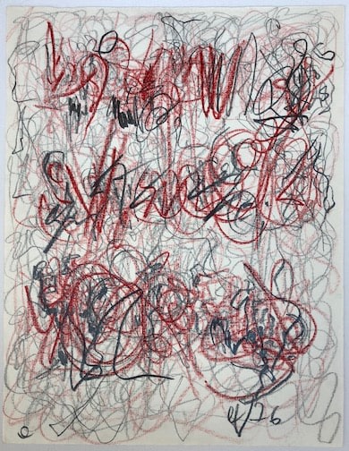 Le&oacute;n Ferrari, Sin T&iacute;tulo, 1976. Pencil on paper, 12 19/32 x 9 27/32 in. (32 x 25 cm.)