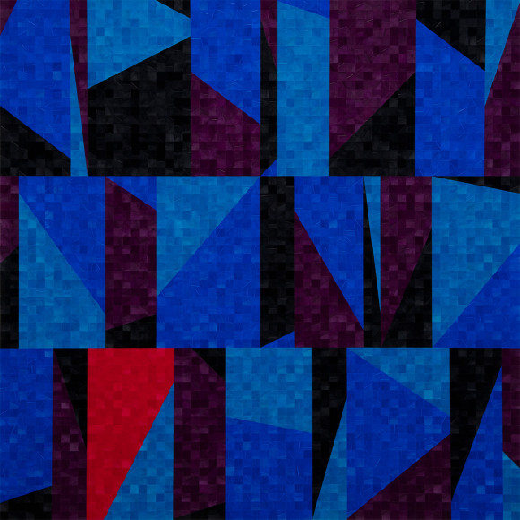 Gabriel de la Mora, 3,983 I, 2020. Pigmented turkey feathers on museum cardboard, 31 1/2 x 31 1/2 x 1 9/16 in. (80 x 80 x 4 cm.)