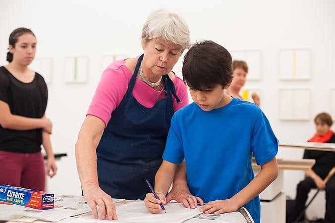 Printmaking Workshop with Marie Leterme. Sicardi Gallery, August 24, 2013.
