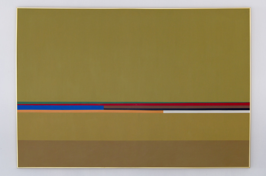 Mercedes Pardo Ponte,&nbsp;Atardecer, 1980, Acrylic on canvas, 43 5/16 x 62 15/16 in. (110 x 160 cm.)