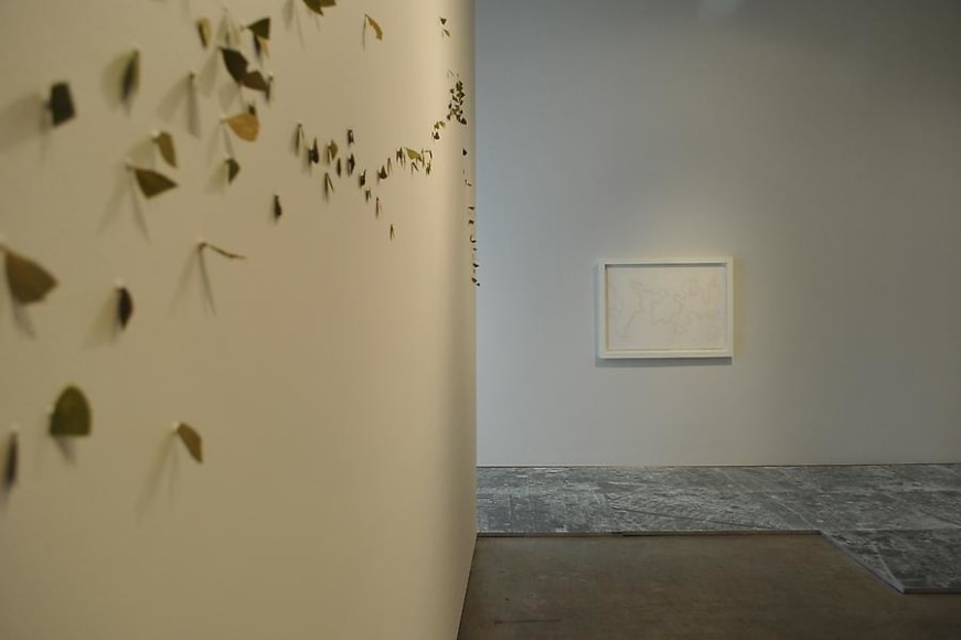 Miguel Angel Rojas, Oscar Mu&ntilde;oz, Gabriel de la Mora, Sicardi Gallery installation view, 2010