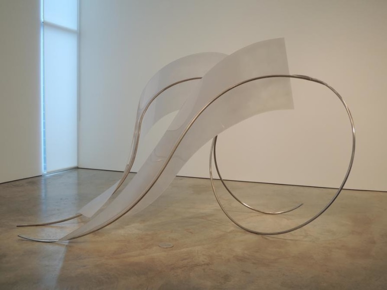 Iole de Freitas, Untitled 2010. Etched polycarbonate and stainless steel, 84 5/8 x 139 x 105 1/8 in. / 215 x 353 x 267 cm.