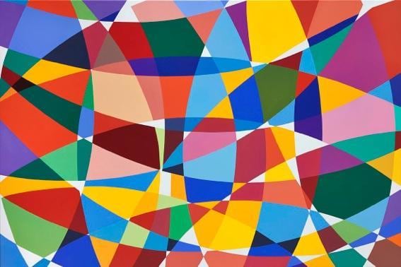 Graciela Hasper, Sin Titulo, 2013. Acrylic on canvas, 53 in. x 77 in.