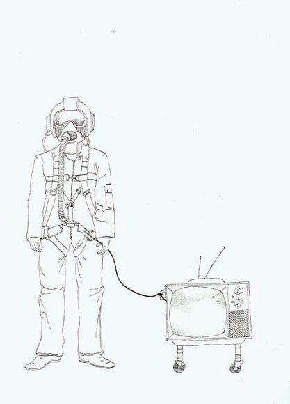 Teresa Currea, Mi mejor amigo, 2012, Pencil and ink on paper, 12.5 x 16.5 cm