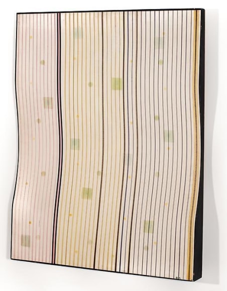 Carmelo Arden Quin, Forme Galb&eacute;e, 1971, Acrylic on wood, 24 in. x 19 in.