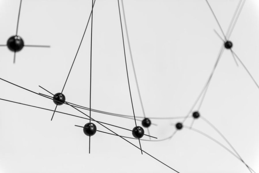 Magdalena Fern&aacute;ndez, 11ee016 (Detail), 2016. Steel, rubber, 85 x 100 x 47 1/4 in.