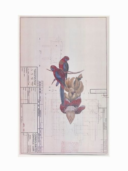 Melanie Smith, Collage 24, 2014. Collage, 48 cm x 24 cm.