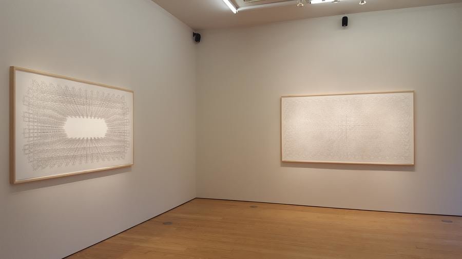 Exhibition, Pablo Siquier: Hostile, Installation view, 2016.