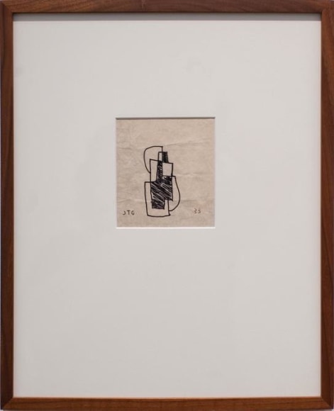 Joaqu&iacute;n Torres-Garc&iacute;a, Untitled, 1933. Ink on paper, 5 x 3 9/16 in. / 12.7 x 9.1 cm.
