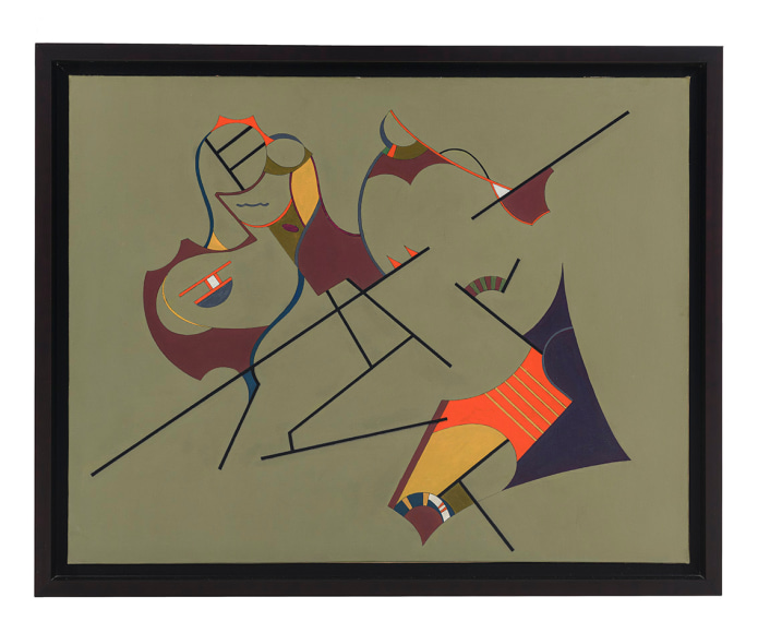 Elsa Gramcko, Sin t&iacute;tulo [Untitled], c. 1954. Acrylic on canvas, 21 5/8 x 27 3/4 in. (55 x 70.4 cm.)