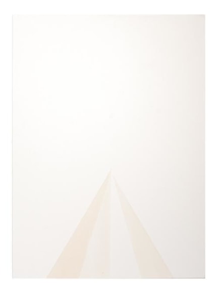 Mariano Dal Verme, Untitled from the series Fade In: Solids, 2013. Lemon juice on paper, 9 3/4 in. x 13 1/2 in.