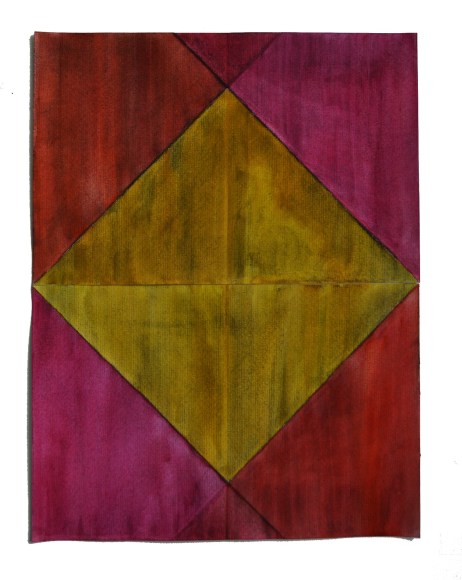 Composici&oacute;n del d&iacute;a #45, 2020. Watercolor, charcoal on paper, 12 15/16 x 17 5/16 in.