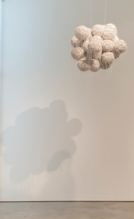 Dar&iacute;o Escobar, Obverse &amp;amp; Reverse XX, 2013. Latex, leather, and string, dimensions variable.