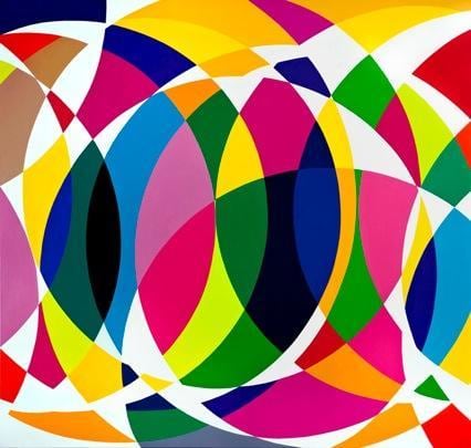 Graciela Hasper, Sin Titulo, 2012. Acrylic on canvas, 83 in. x 79 in.