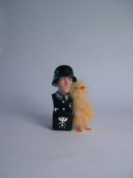 Liliana Porter, Nazi/Duck, 2006. Duraflex print, 16 1/2 in. x 12 3/4 in.