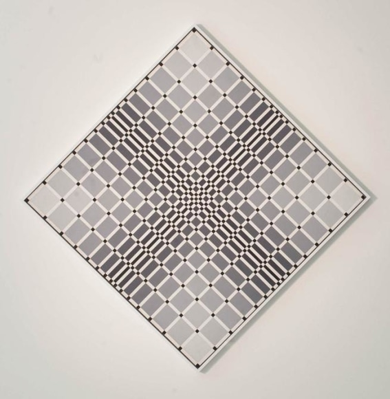 Francisco Sobrino, Untitled,, 1959/1970. Painting, acrylic on canvas, 47 1/4 x 47 1/4 in. / 120 x 120 cm.