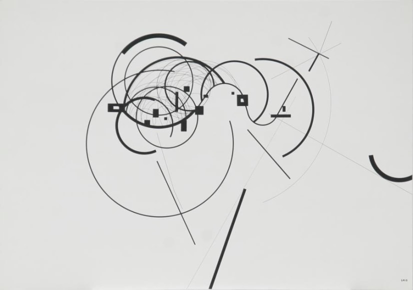 Antonio Liz&aacute;rraga, Montag, 1989. India Ink and pigments on Schoellershammer paper, 20 1/16 x 28 3/4 in.