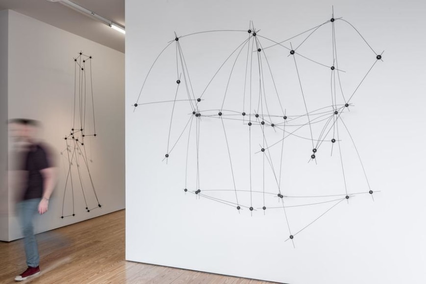 Installation view, Flexible Structures, 11ee016 and 12ee016, 2016