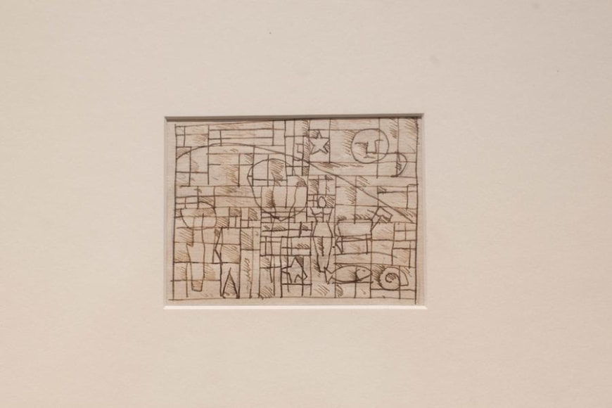 Joaqu&iacute;n Torres-Garc&iacute;a, Untitled, c. 1930. Ink on paper, 2 3/4 x 3 7/8 in. / 7 x 9.8 cm.
