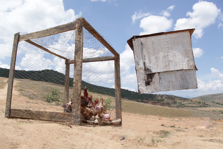 Miguel &Aacute;ngel R&iacute;os shooting Untitled from the series The Ghost of Modernity
