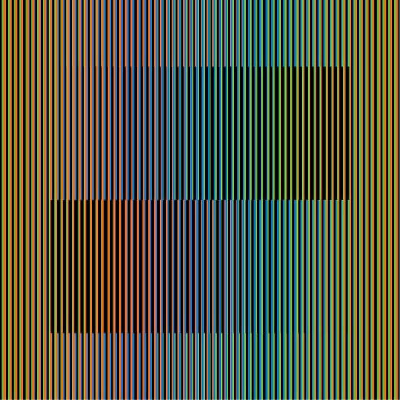 Inducci&oacute;n Crom&aacute;tica A, 2012, Chromography on aluminum, Edition 1/3, 47&quot; x 47&quot; / 120 x 120 cm