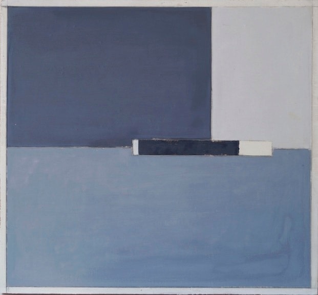 Melanie Smith, Diagram 65, 2016. Oil and encaustic on wood, 11 3/16 x 12 5/8 in.