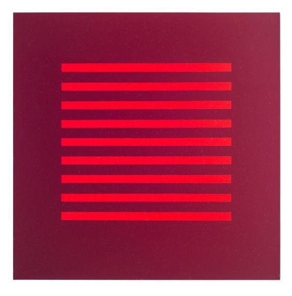 Antonio Liz&aacute;rraga, Cartaz, 2004. German pigments on canvas, 19 11/16 x 19 11/16 in.