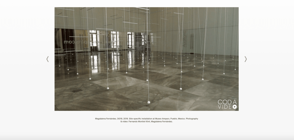 Magdalena Fern&aacute;ndez,&nbsp;3i019, 2019. Site-specific installation at Museo Amparo, Pueblo, Mexico.&nbsp;Photography &amp;amp; video: Fernando Montiel Klint, Magdalena Fern&aacute;ndez.